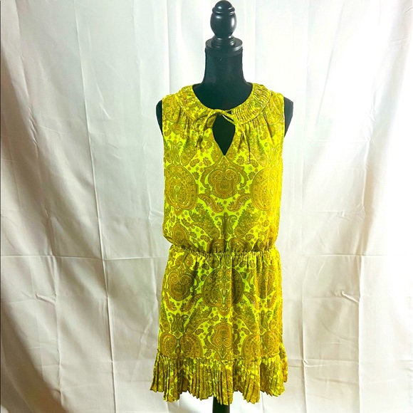 Banana Republic Neon MOD Paisley Retro Dress - Picture 2 of 6